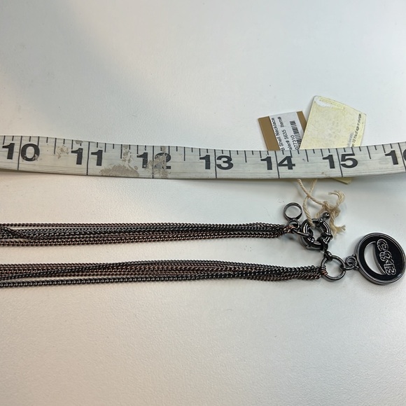 Giles & Brother Black & Copper Chain Necklace w/ Seashell Pendants, NWT! - Picture 6 of 6
